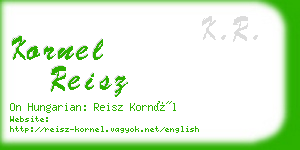 kornel reisz business card